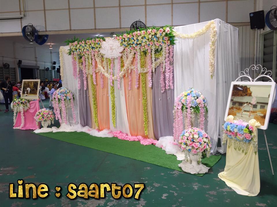 ฉากดอกไม้งานแต่ง ราคาถูก รังสิต