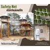 ตาข่ายกันตกเชือกไนล่อน Safety Net ถักทอแบบไร้ปม หนา 4 มิล ช่องตาเล็ก 4x4 cm.ตาข่ายนิรภัย รับทำตามขนาดที่ต้องการ