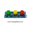 โมดูลสวิตช์ 3 ปุ่ม สีเขียว,เหลือง,แดง แบบกดติดปล่อยดับ 3.3 - 5V Button switch module สต็อกไทยส่งไว
