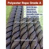 เชือกสีดำ Polyester Rope Grade A เชือกโพลีเอสเตอร์ 14 mm. ยาว 200 m.