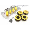 4WD smart car chassis โครงรถอลูมิเนียม แบบล้อแมคคานั่ม (mecanum wheel) 60mm