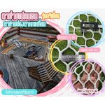 ตาข่ายเปลนอน รุ่นพรีเมี่ยมช่องตาหกเหลี่ยม เชือกหนา 5 มิล ช่องตา 4x4 cm.สีขาว รับทำตามขนาดที่ต้องการ