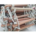 บันไดเชือก ไม้เนื้อแข็ง