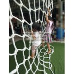 ตาข่ายปีนป่ายเชือกถักสีขาว