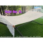 เปลญวน Hammocks + รวมขาตั้ง Size XL ขนาดใหญ่พิเศษ ไม่ขึ้นรา ใช้งานกลางแจ้ง มีสินค้าพร้อมส่ง