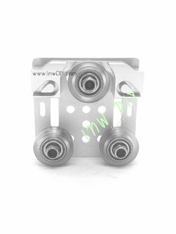 ชุดล้อสไลด์ Aluminium Profile 2020 V-Slot Silver Board พร้อมที่ยึดสายพาน