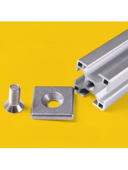 ชุดอะลูมิเนียม ปิดหัวอะลูมิเนียมโปรไฟล์ 2020 พร้อมสกรู