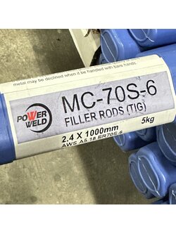 ลวดเชื่อม TIG POWERWELD MC70S-6 2.4MM