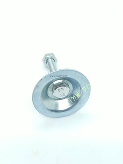 ขาตั้งอลูมิเนียมโปรไฟล์ปรับระดับได้ สีเงิน ขนาดM8x50