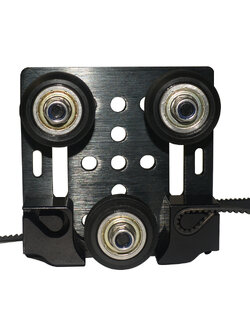 ชุดล้อสไลด์ Aluminium Profile 2020 V-Slot Black Board พร้อมที่ยึดสายพาน