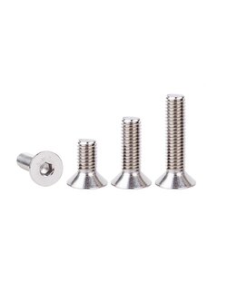 สกรูหัว เทเปอร์ Screw Flat M6 ยาว 16mm. สแตนเลส 304