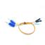 Banana to Male Pin ขนาด 2mm ยาว 20cm สายไฟคละสี / คู่ สำหรับบอร์ด KidBright