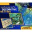 ตาข่ายตกแต่ง ล้อมสถานที่ สีฟ้า decorative netting เส้นเชือก 1.5 มิล ช่องตา 1x1 นิ้ว เคลือบสารป้องกัน UV รับทำตามขนาดที่ต้องการ