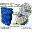 ตาข่ายอวนล้อมแปลงผัก สีฟ้า เชือกหนา 1.5 มิลช่องตา 1x1 นิ้ว ตาข่าย HDPE เคลือบสารป้องกัน UV ขนาดยกม้วน 10x25 เมตร