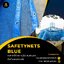 Mesh Sheet ตาข่ายก่อสร้าง ผ้าใบกันฝุ่น สีฟ้า รับตัดตามขนาดที่ต้องการ พร้อมเย็บขอบ+ตอกตาไก่