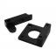 MK8 Extruded Aluminum Block Single Spray Head mk8 Extruder Mounting Block Pure Black Edition