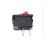 Switch ON - Off สีแดง-ดำ ขนาด 15x21MM