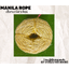 เชือกงานประดิษฐ์ เชือก DIY เชือกมะนิลาเทียม Manila rope ขนาด 4 มิล ยาว 200 เมตร/ม้วน ไม่ขึ้นรา ไม่ดำ ใช้งานกลางแจ้งได้ดี พร้อมส่ง