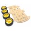 ชุดฝึกหุ่นยนต์พร้อมอุปกรณ์ต่างๆ แบบ 4 ล้อ 4wd Smart car+Sensor Module สต็อกไทยส่งไว