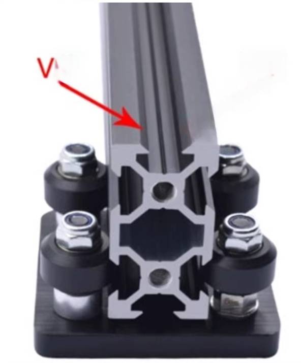 OT197 ชุดล้อเลื่อนรางอลูมิเนียม V-slot Aluminium Profile V-slot20mm *** ล้อเล็ก