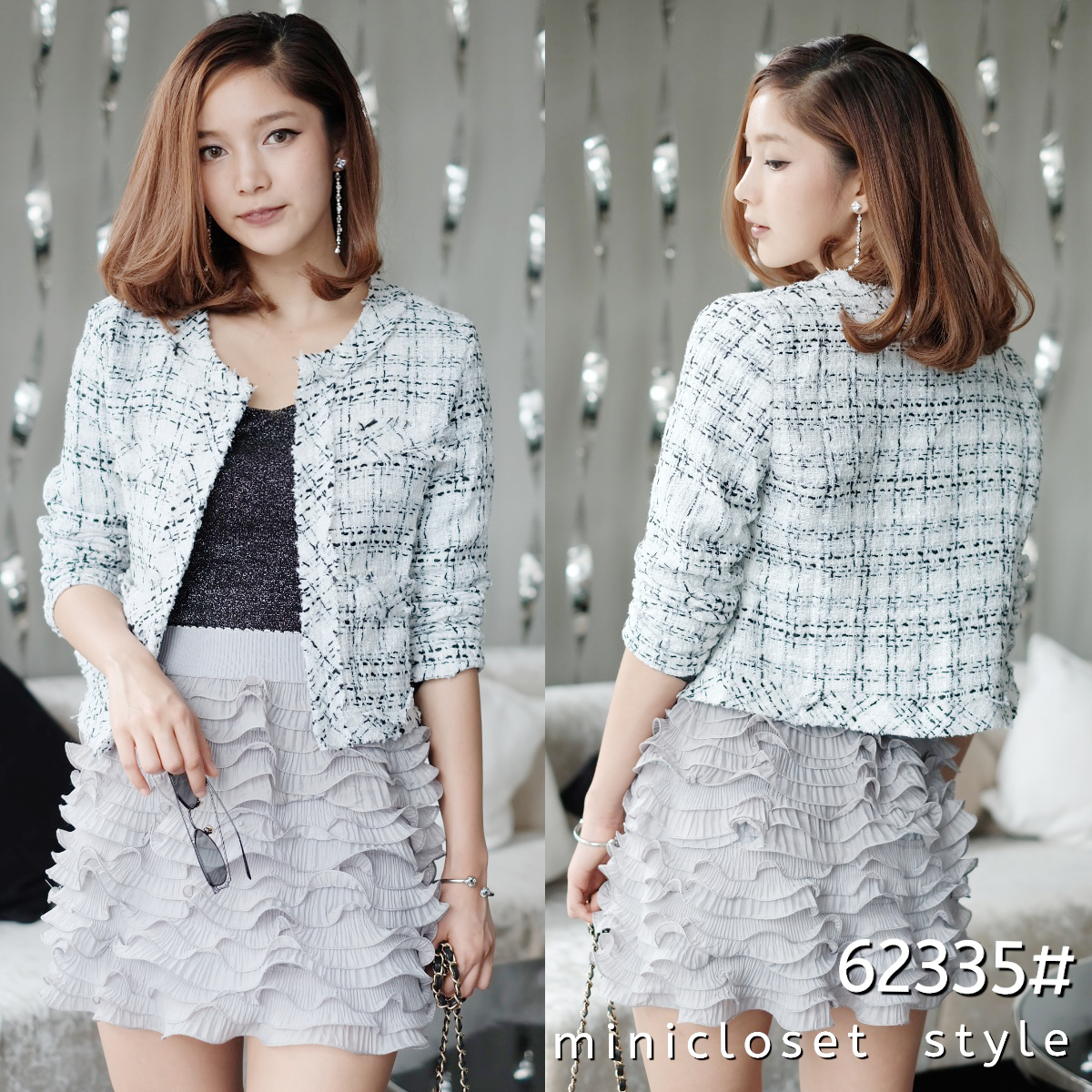 งานเสื้อคลุมพรีเมี่ยมขนาดพอดีตัว ใส่ทำงานได้ ใส่เที่ยวเริ่ด ใส่คลุมเบาๆ เกาหลี ญี่ปุ่น เริ่ด ได้ลุคไฮโซ คลุมไหล่เก๋ๆ