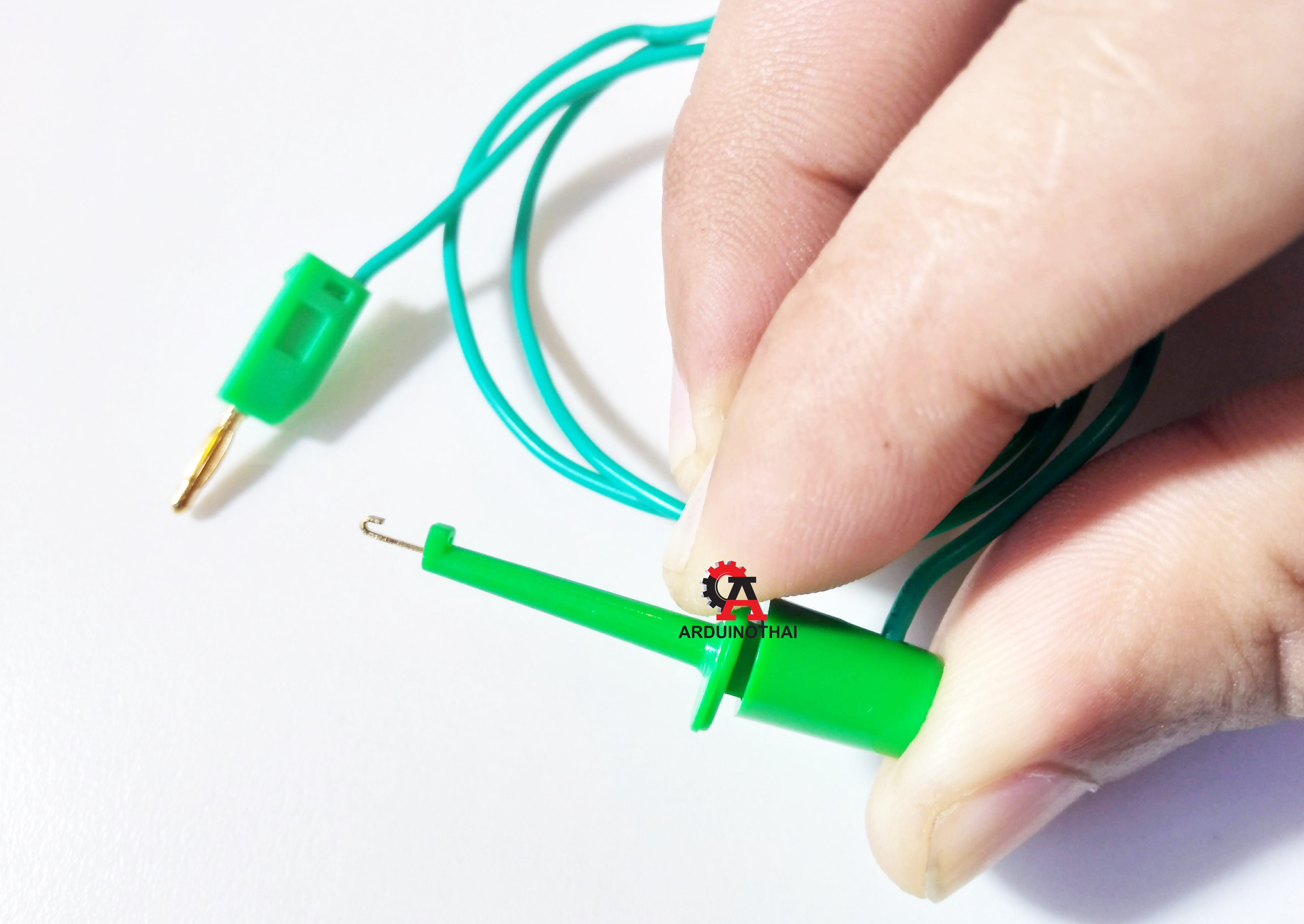 Banana to Clip Jack ขนาด 2mm ยาว 50cm สำหรับบอร์ด KidBright