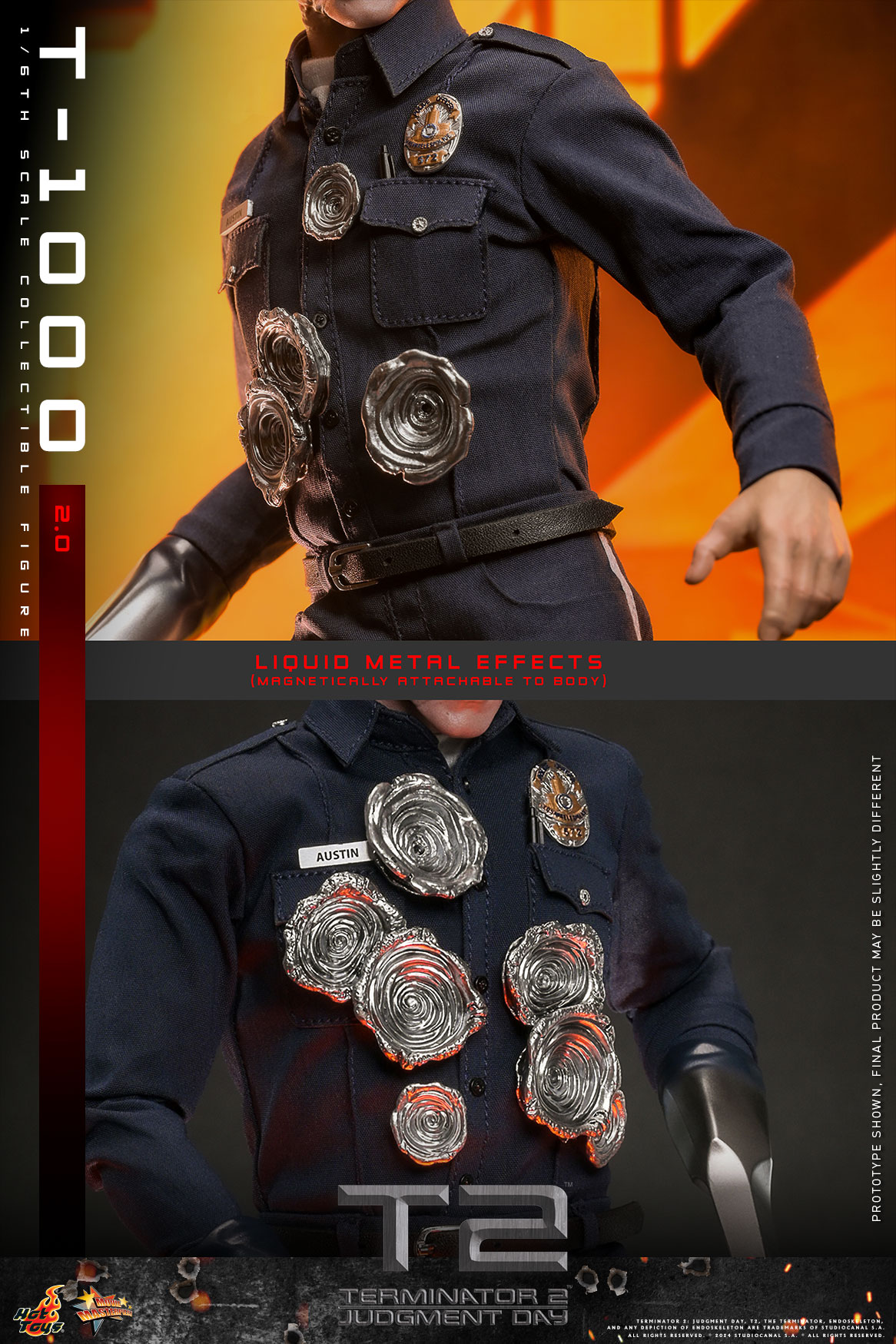Hot Toys MMS774 Terminator 2: Judgment Day - T-1000 (2.0)