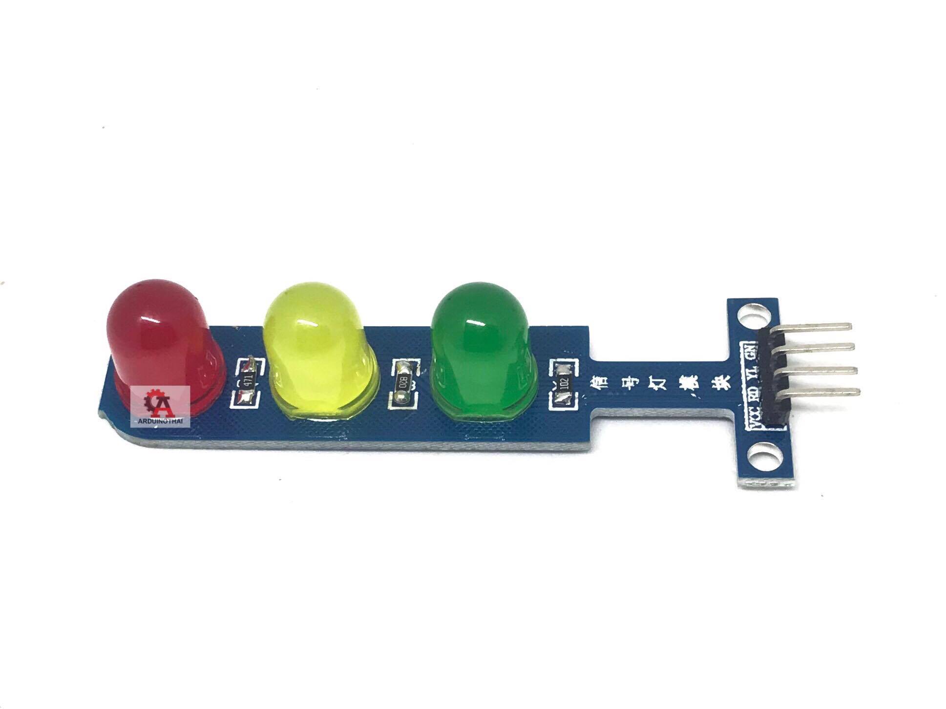 โมดูล LED เขียวเหลืองแดง 10 mm (ไฟจราจร)