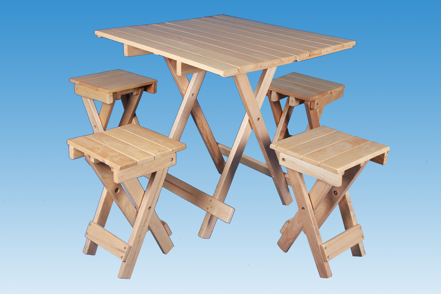 ชุดโต๊ะปิคนิคไม้ยางพารา