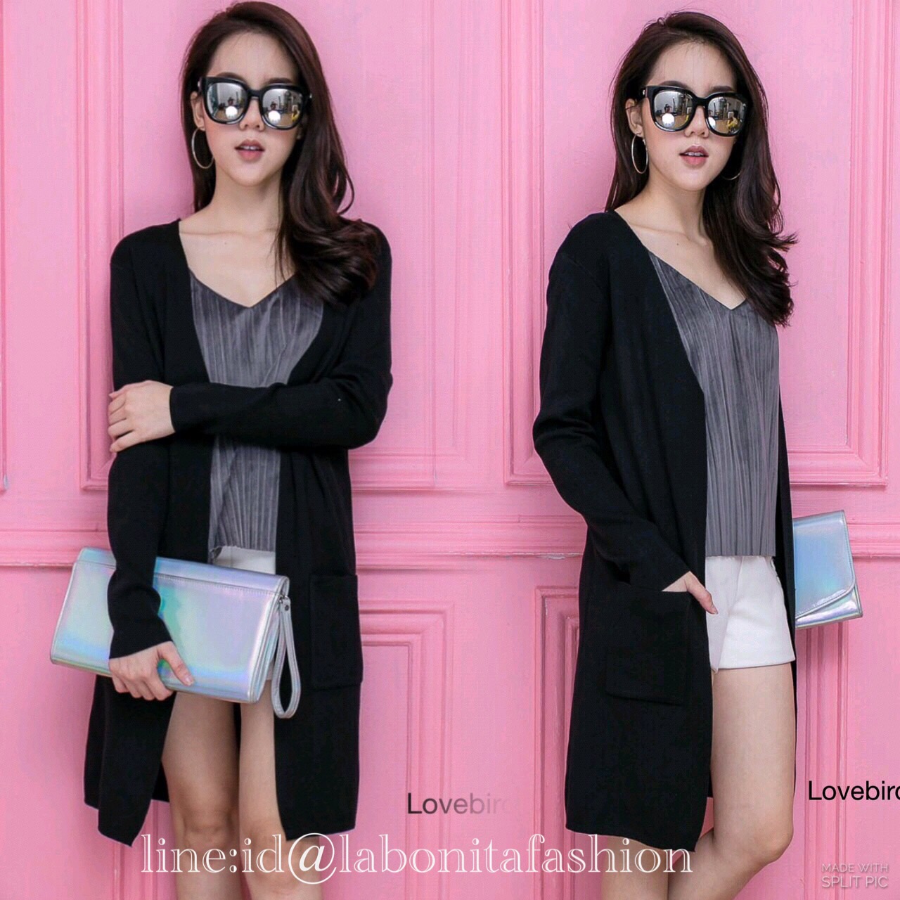 เสื้อคลุมยาว ผ้าไหมพรมเนื้อนุ่มใส่สบาย