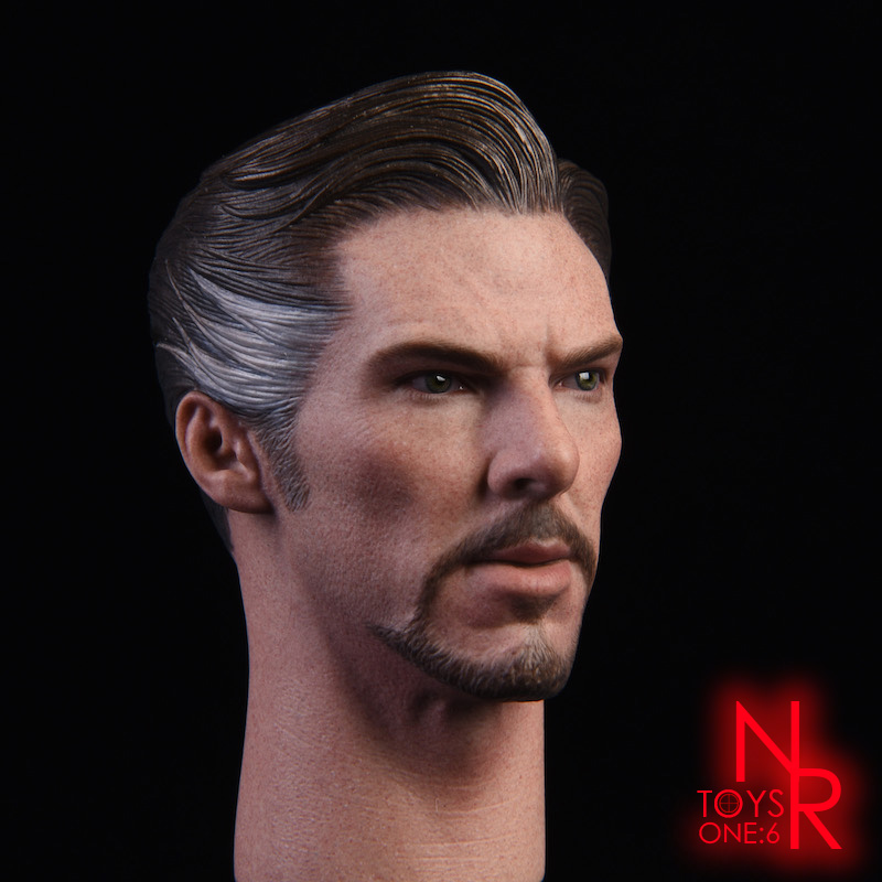 NRTOYS NR13B Dr.Singular 2.0 Headsculpt (White hair direct view)