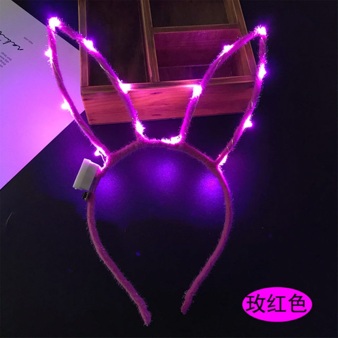 ที่คาดผมมีไฟ LED รูปหูกระต่าย