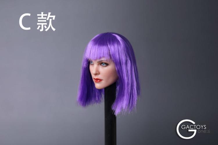 GACTOYS GC019A,C,D,E,F European and American Cold Female Head