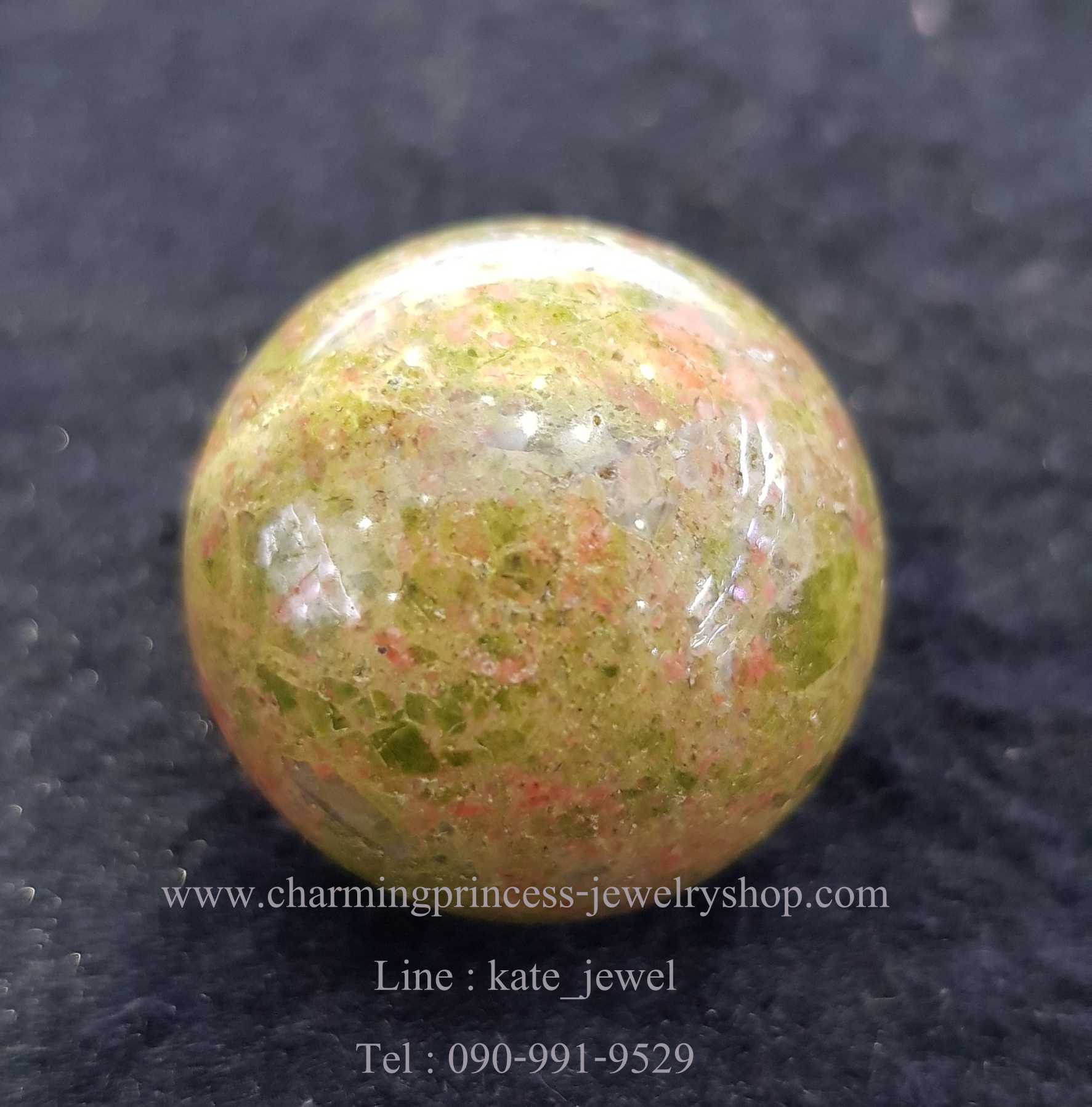 เซ็มหินมงคล คุ้มค่า น่าครอบครอง เด่นในเรื่องโชคลาภ ความรัก และความเจริญรุ่งเรือง มาสู่ผู้ครองครอง : ยูนาไคท์ โรสควอทซ์ อเวนจูลีน ขนาด 2.5 ซม