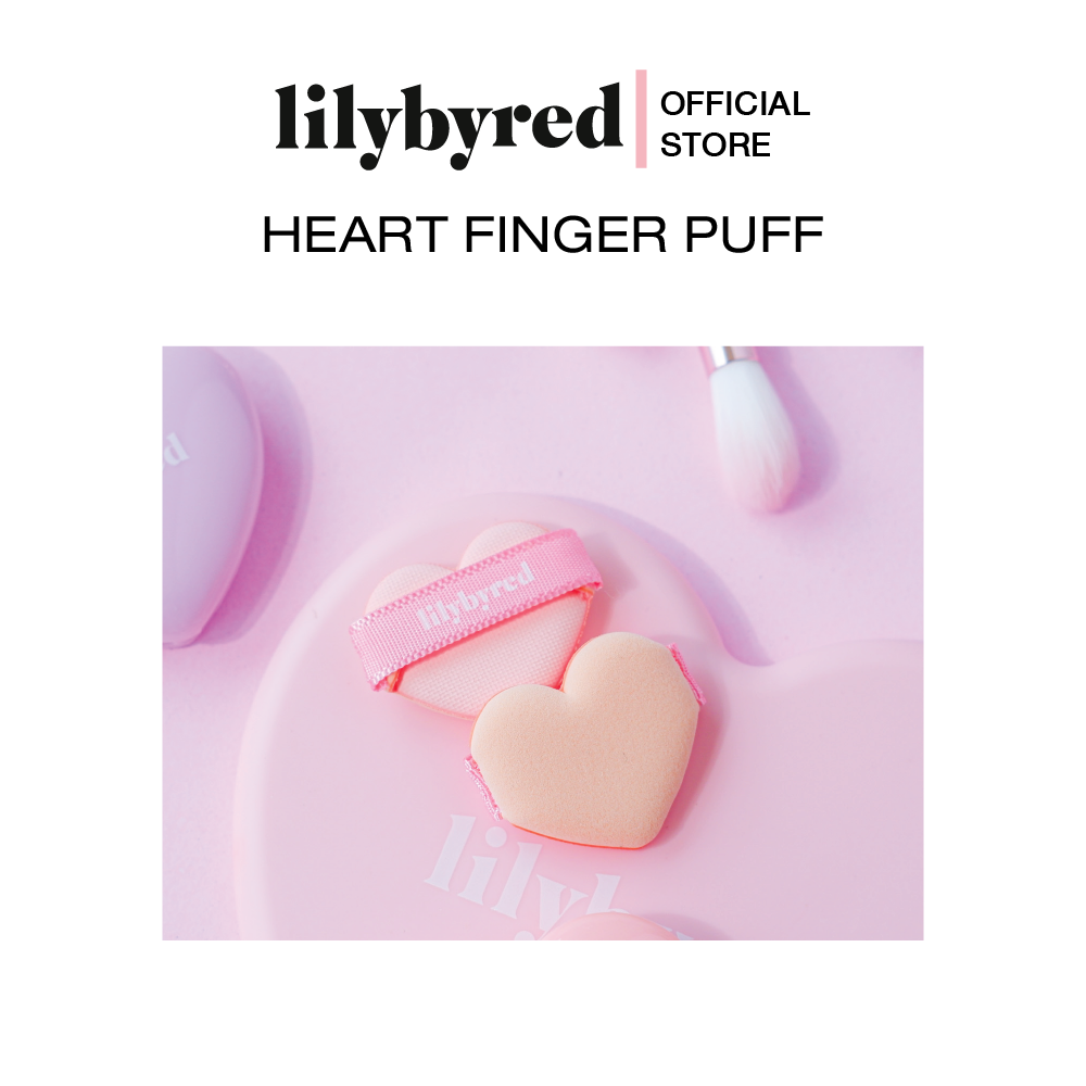 LILYBYRED HEART FINGER PUFF (2ชิ้น)