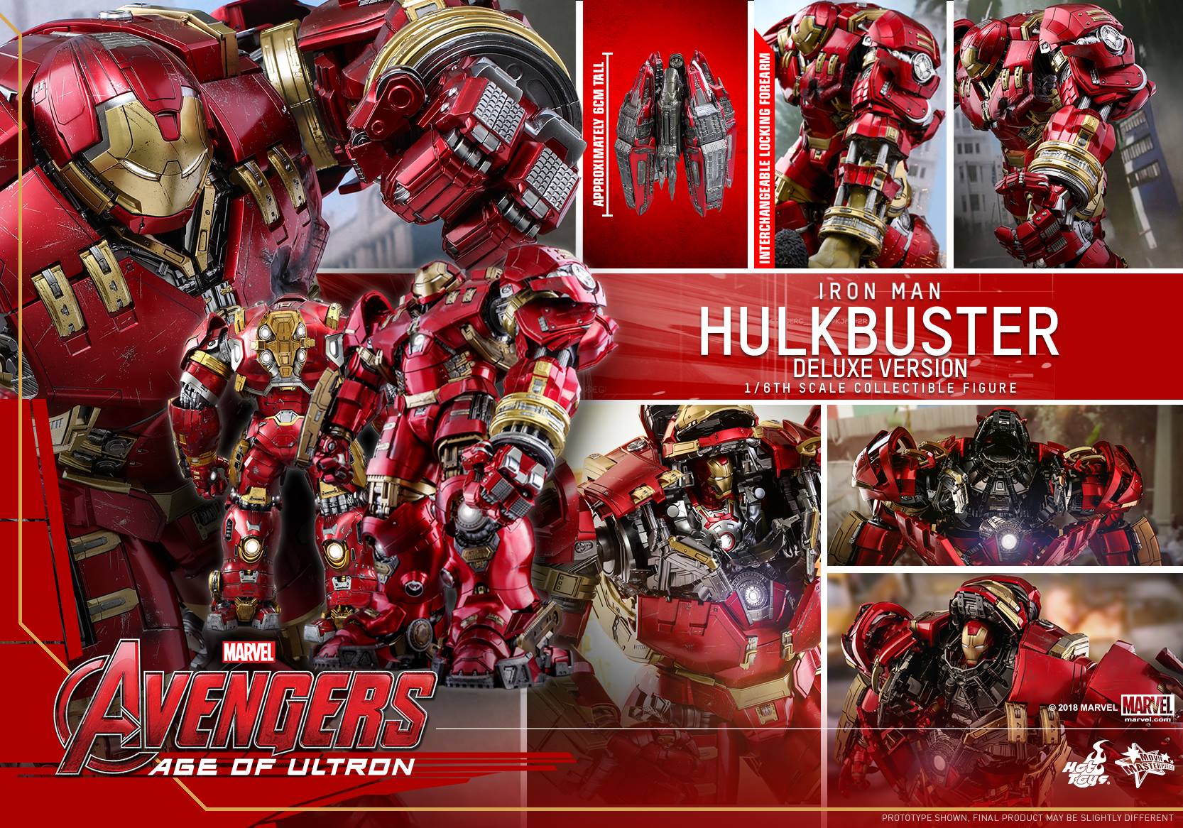Hot Toys MMS510 AVENGERS AGE OF ULTRON - HULKBUSTER (DELUXE VERSION)