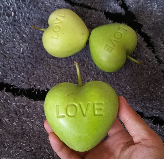 OT35A6 แม่พิมพ์บังคับผลไม้รูปหัวใจ 9x9x6 CM ผลไม้ขนาดกลาง