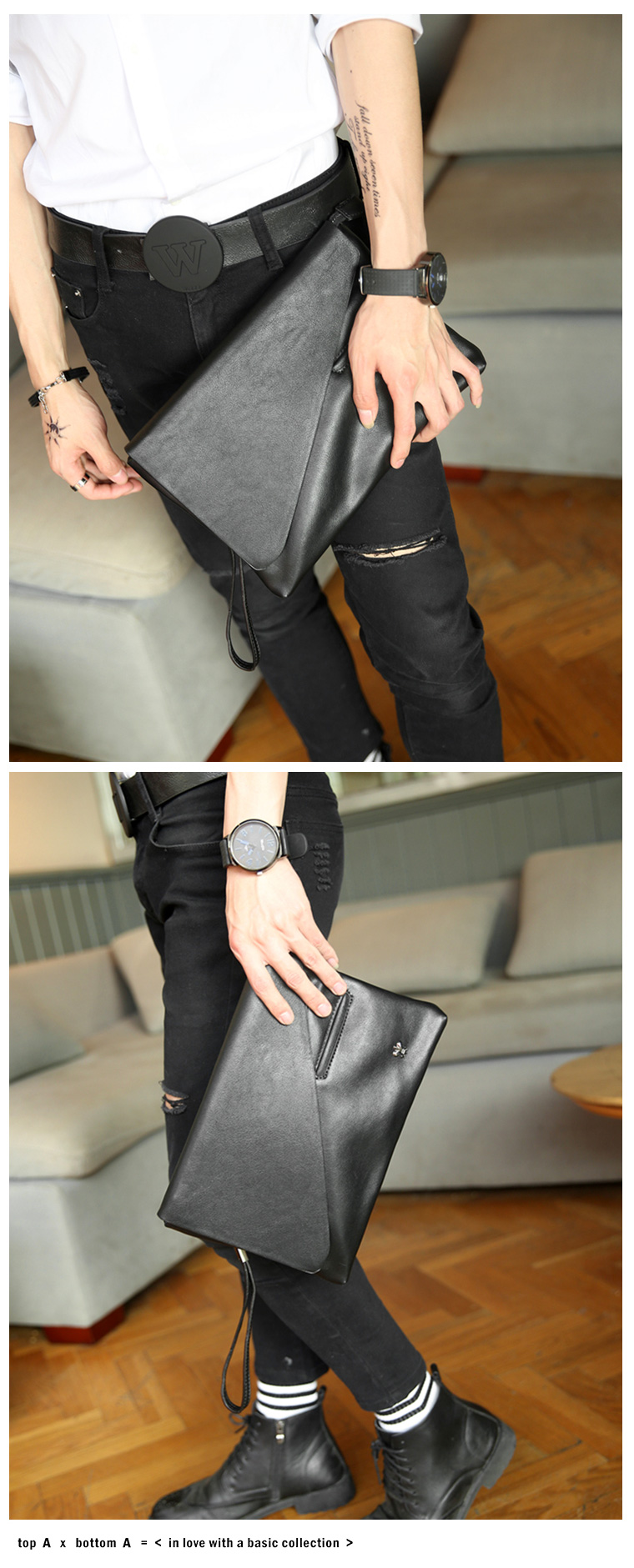 พร้อมส่ง กระเป๋าคลัทซ์ผู้ชาย ใส่โทรศัพท์มือถือ แฟชั่นเกาหลี