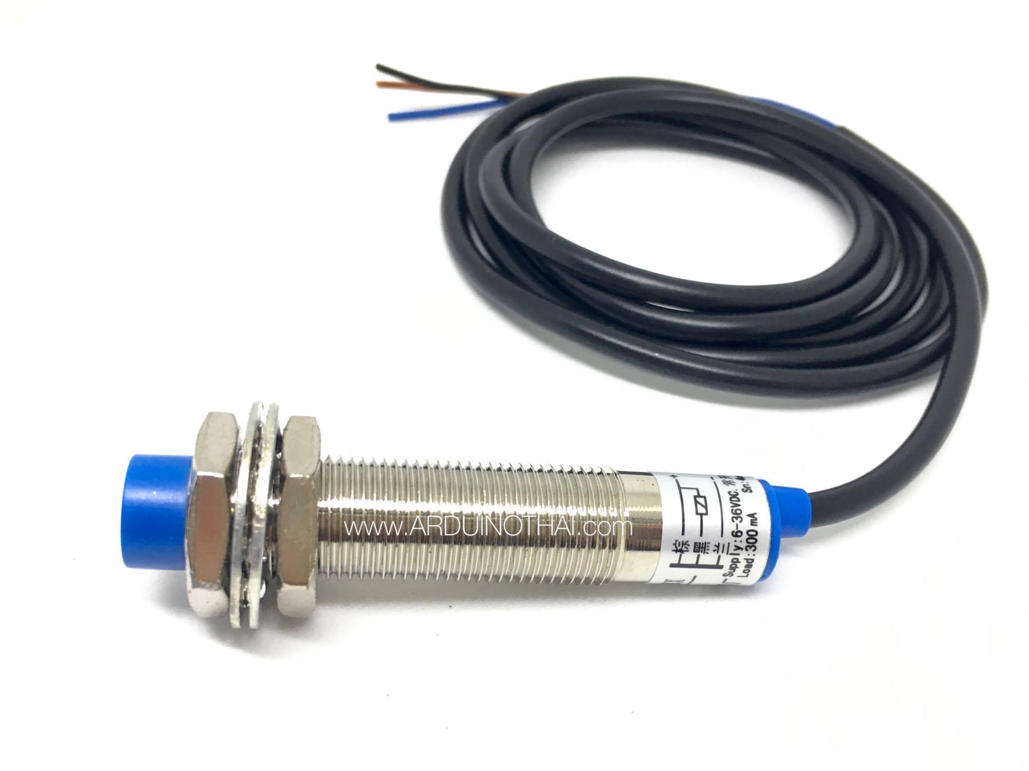 เซนเซอร์ตรวจจับโลหะ ขนาดเซนเซอร์ 12 mm. Proximity switch sensor LJ12A3-4-Z/BX สต็อกไทยส่งไว