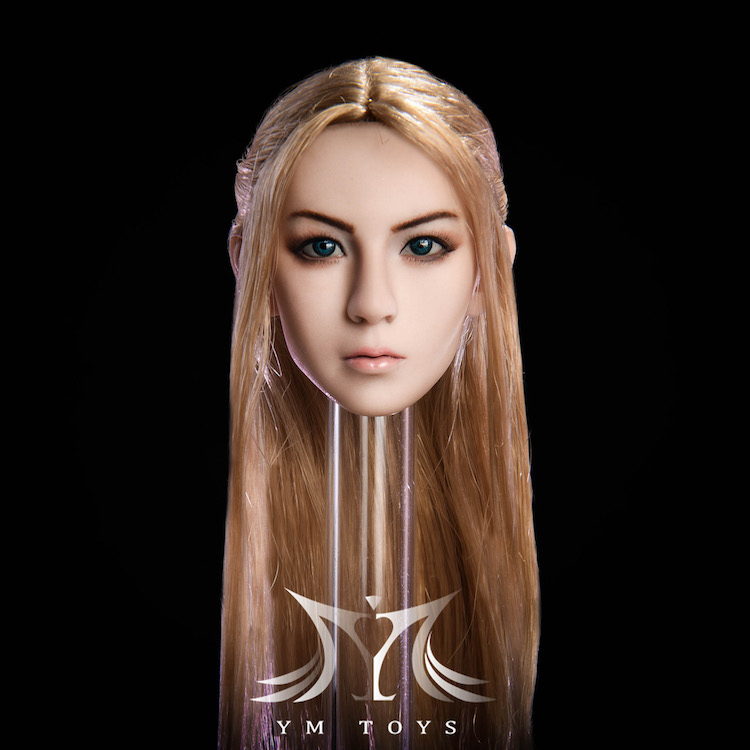 YMToys Elf B Beauty headsculpt Suntan (can change ears) Black Hair