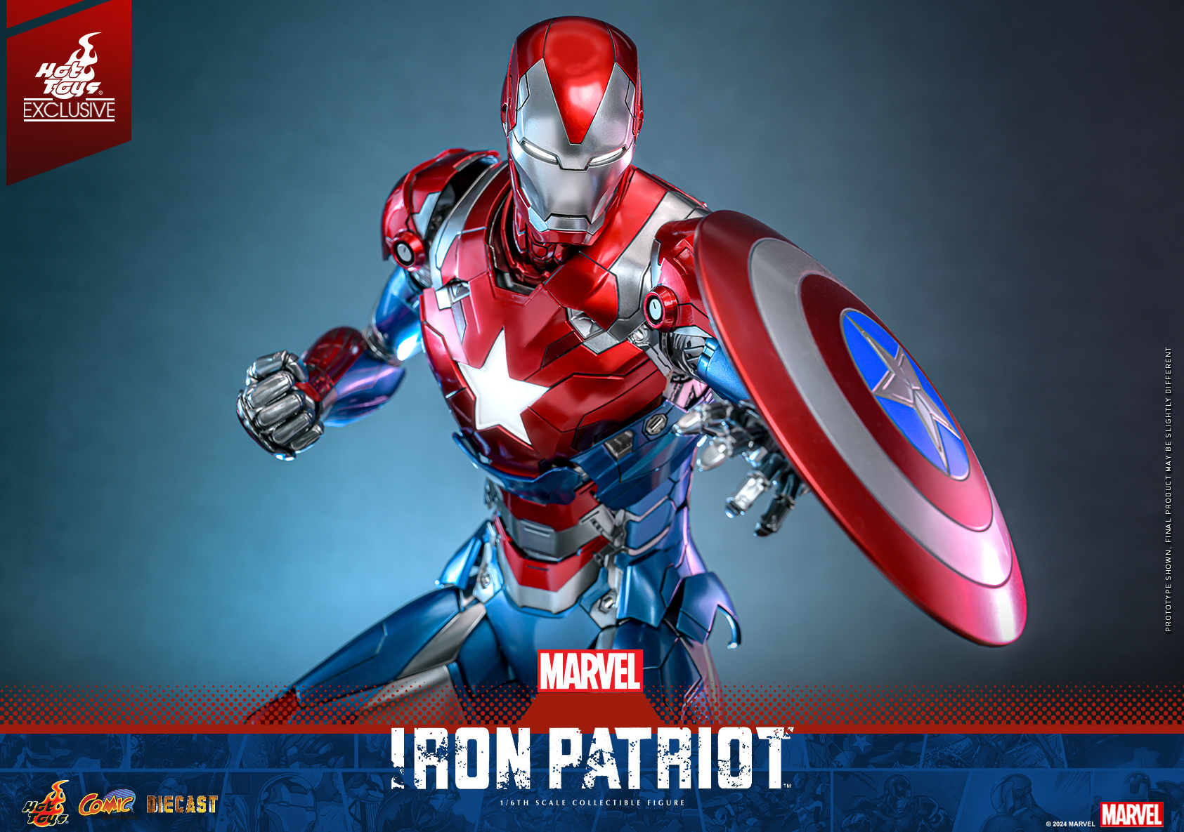 Hot Toys CMS021D68 Marvel Comics - Iron Patriot [Hot Toys Exclusive]