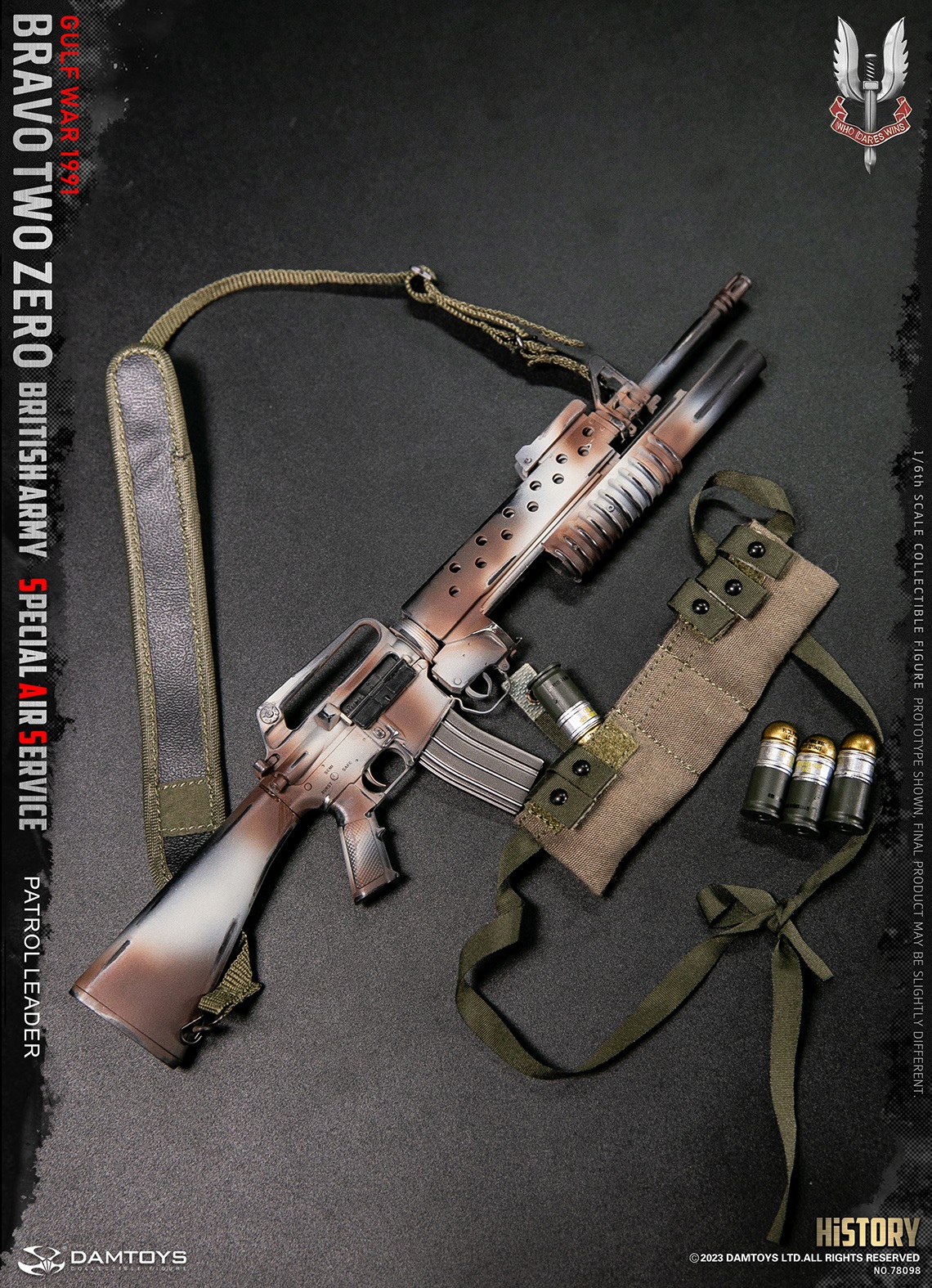 DAMTOYS 78098 1/6 "Bravo Two Zero" British Army Special Air Service (SAS) Patrol Leader