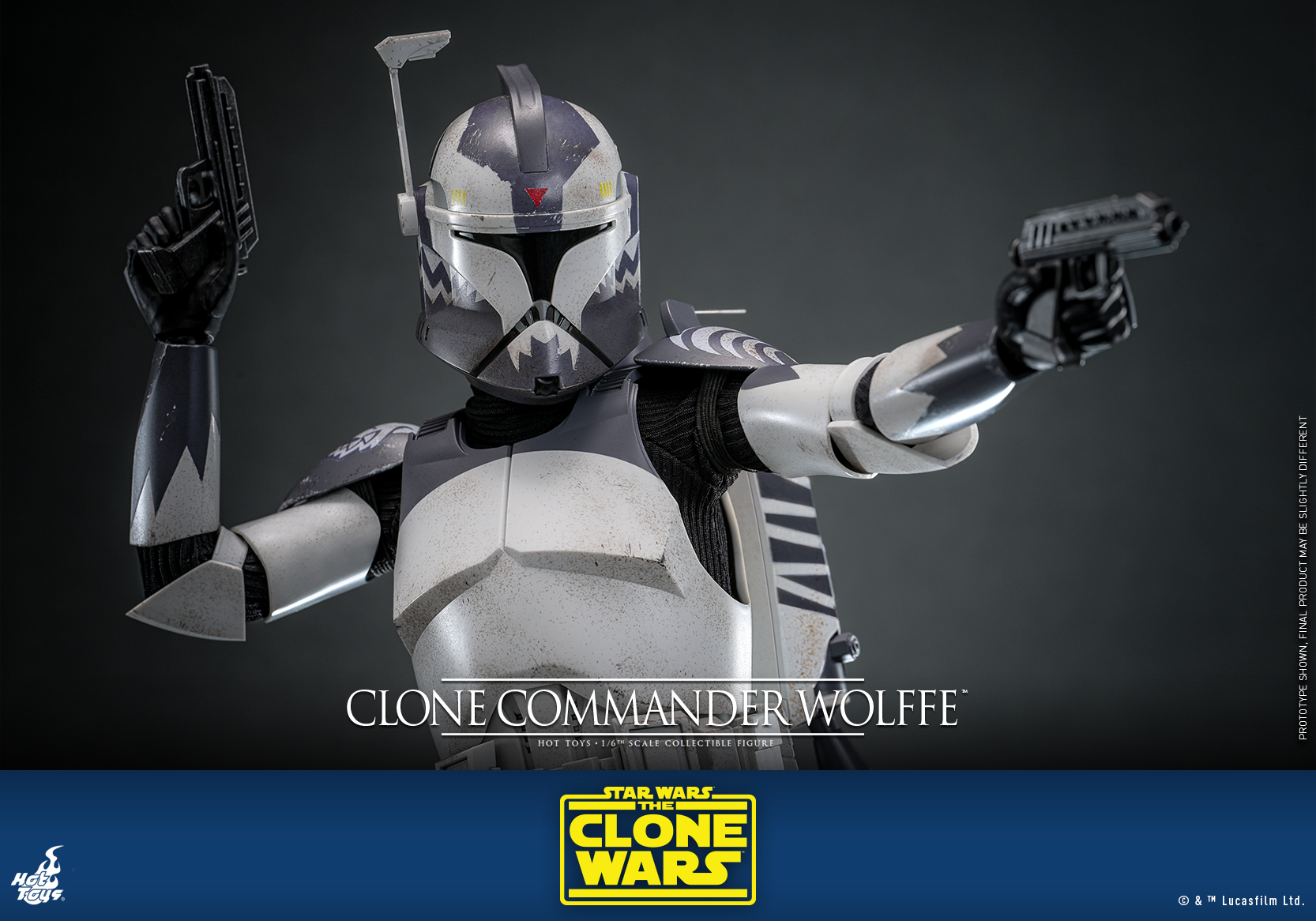 Hot Toys TMS141 Star Wars: The Clone Wars - Clone Commander Wolffe