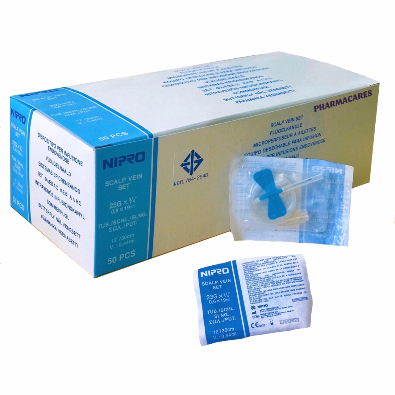NIPRO SCALP VEIN SET 23G X 3/4 กล่อง 50 ชิ้น