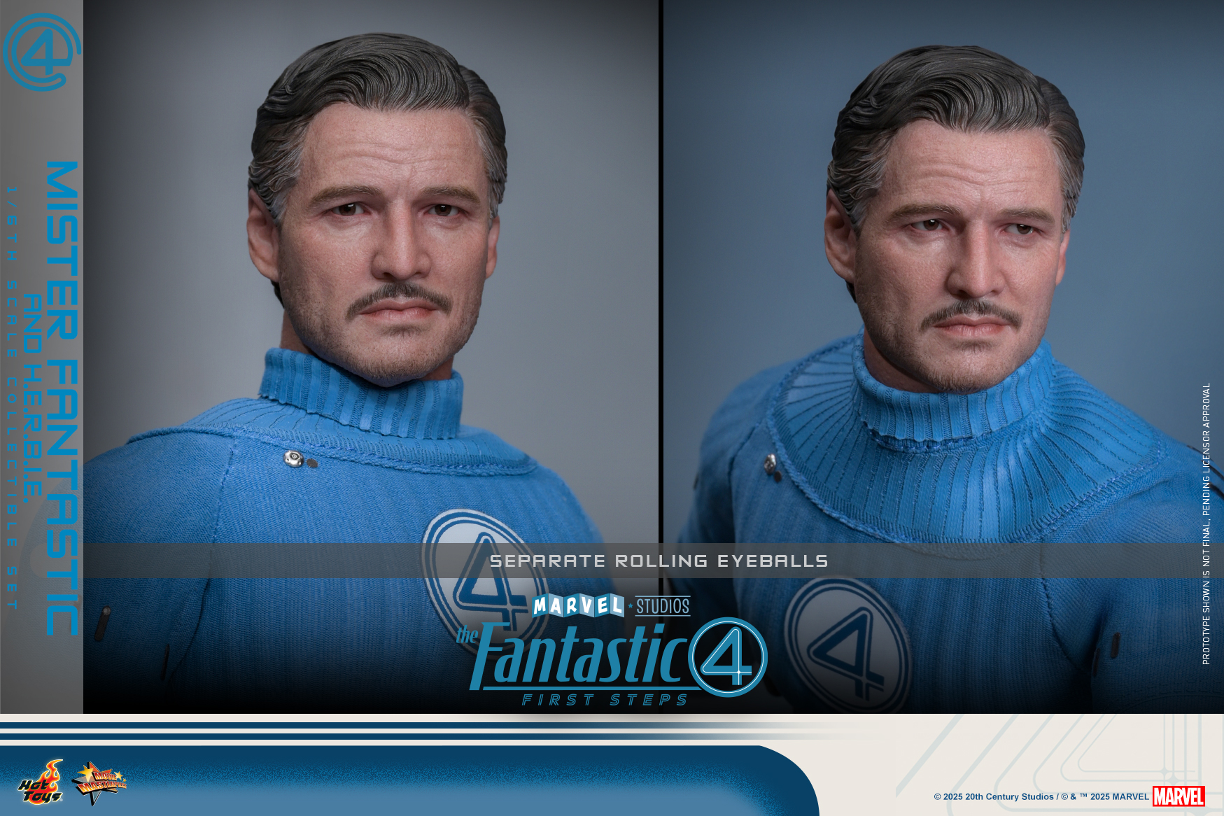 Hot Toys MMS822 The Fantastic Four: First Steps - Mister Fantastic and H.E.R.B.I.E.