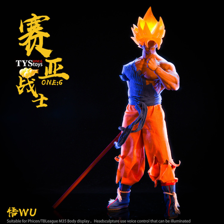TYS Cosplay WU series 1/6 Saiyan Warrior Wu