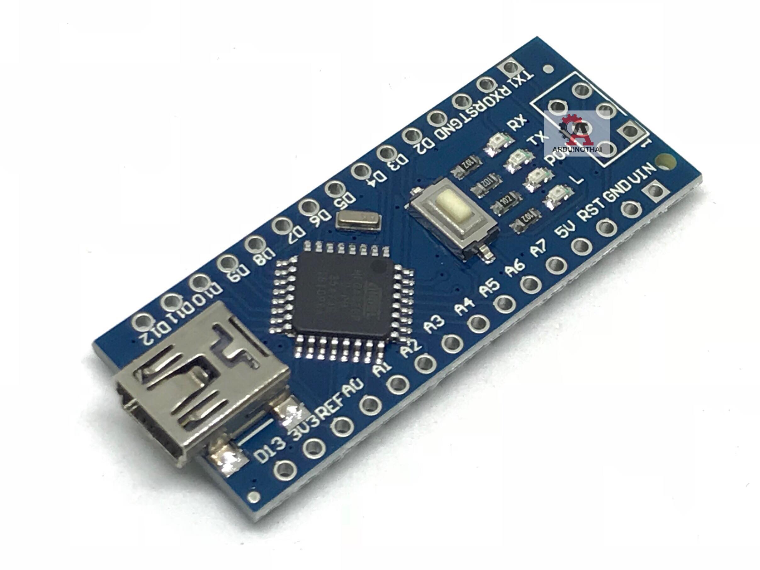 Nano 3.0 แบบบัดกรีขาเอง ใช้ชิป CH340G ( Arduino - Compatible Board )