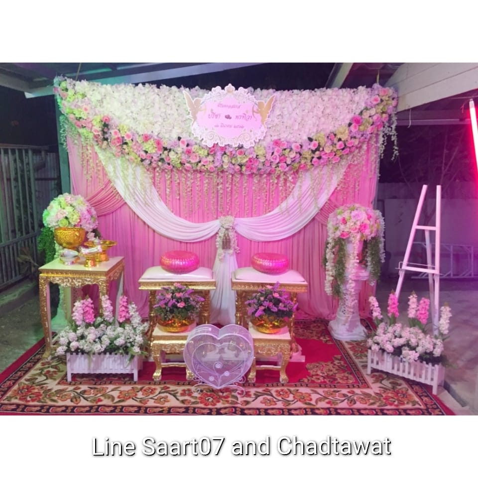 Backdrop สำหรับรดน้ำสังข์