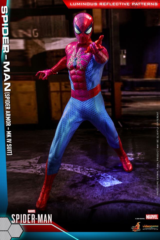 Hot Toys VGM43 Marvel's Spider-Man 1/6 Spider-Man (Spider Armor - MK IV Suit)