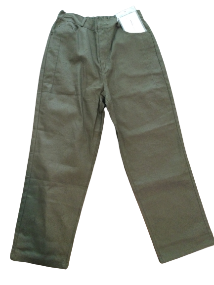 ชุดเซตขายาว เสื้อยืดโอเว่อร์ไซส์+กางเกงขายาว สีเขียวขี้ม้า